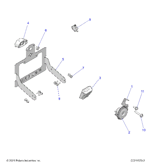ELECTRICAL, HORN and LICENSE PLATE LIGHT - A26SLE95FJ/CJ/EJ (C0211570-2)