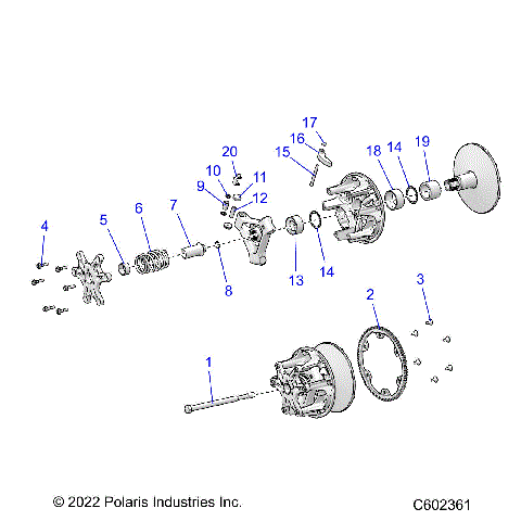 DRIVE TRAIN, CLUTCH, PRIMARY - S24TLC8MS/8ME (C602361)