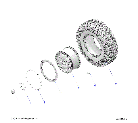 WHEELS, REAR - 0708438 (S0708438-2)