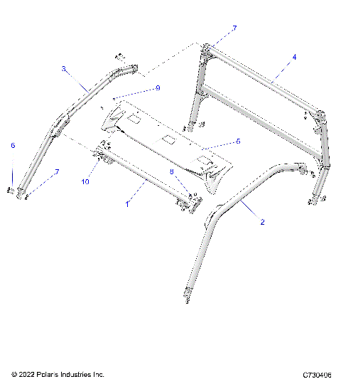 CHASSIS, CAB FRAME - G25GXP99 (C730406)