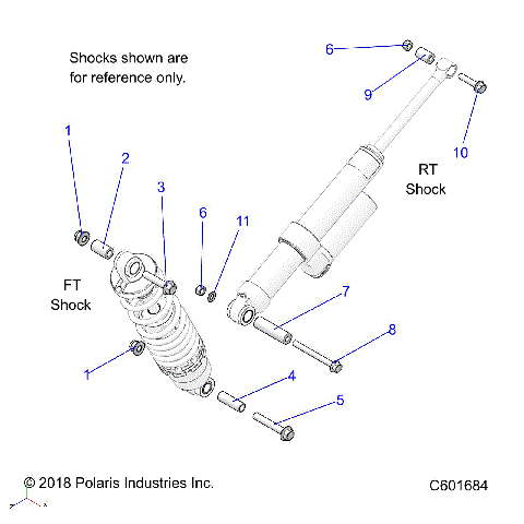 SUSPENSION, SHOCK MOUNTING, REAR SUSP. - S24TKL8RS (C601865)