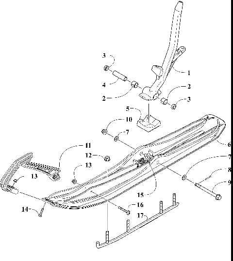 SKI AND SPINDLE ASSEMBLY [109730]