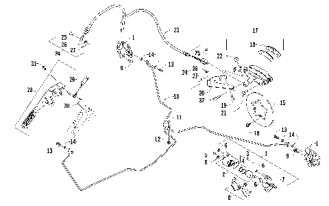 REAR AND PARKING BRAKE ASSEMBLY [94012]