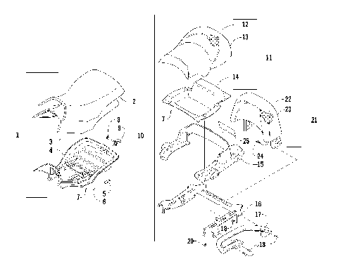 SEAT AND BACKREST ASSEMBLY [84497]