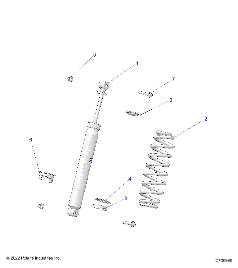 SUSPENSION, REAR SHOCK MOUNTING - R23RSE99A9/B9/AJ/BJ/AK/BK/AX/BX (C700030)