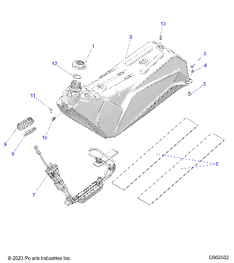 FUEL SYSTEM, FUEL TANK AND PUMP - S24TGG8RS (C602562)