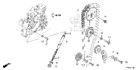 CAM CHAIN@TENSIONER