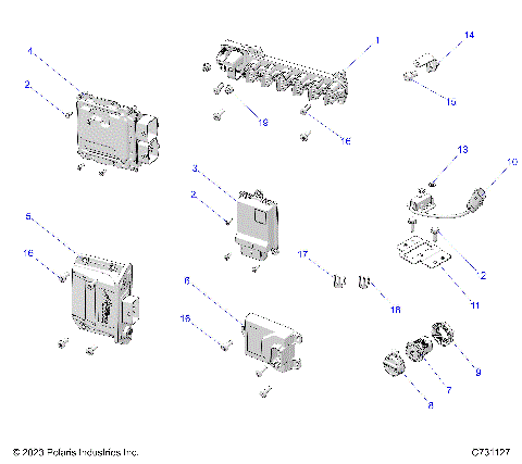 ELECTRICAL, WIRE HARNESS COMPONENTS - R25X6L1RBM/BD (C731127)