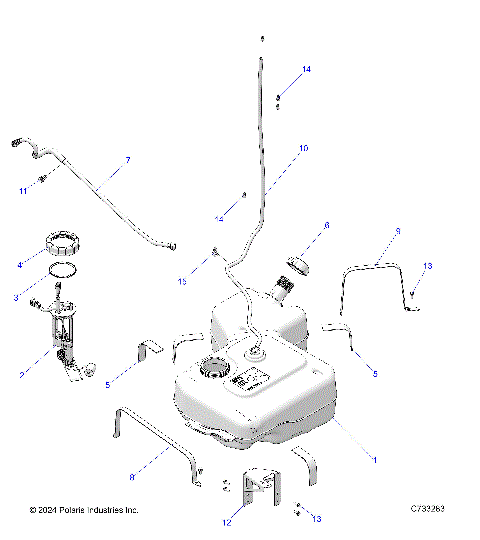 FUEL SYSTEM, FUEL TANK - R25RSB99AZ/BZ/AL (C733283)