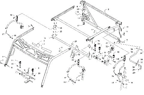 ROPS AND SEAT BELT ASSEMBLY [304297]