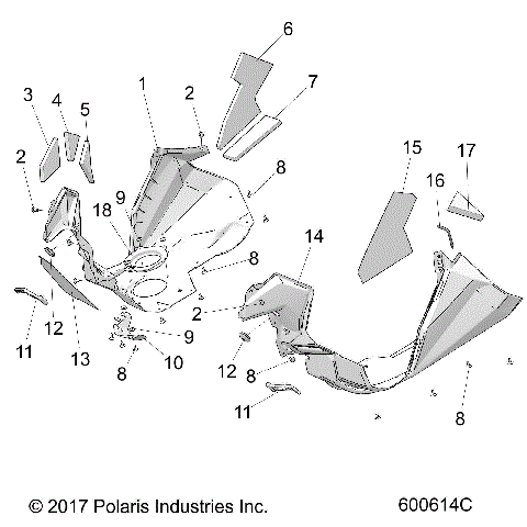 BODY, FENDERS - S18FJB8/FJE8/FJP8 ALL OPTIONS (600614C)