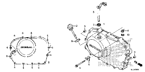 RIGHT CRANKCASE COVER (2)