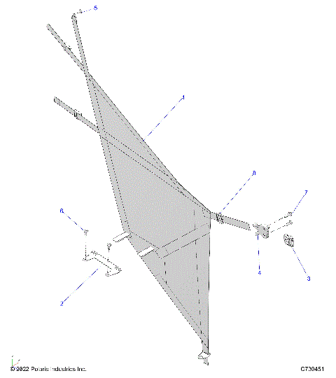 BODY, SIDE NETS - R25MAA57L1 (C730451)