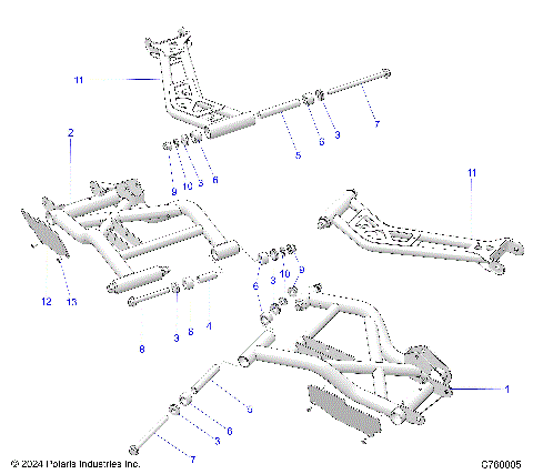 SUSPENSION, REAR CONTROL ARMS - G25GXP99 (C760005)