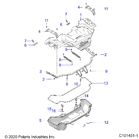 BODY, FRONT RACK - A24SXE95PP (C101451-1)