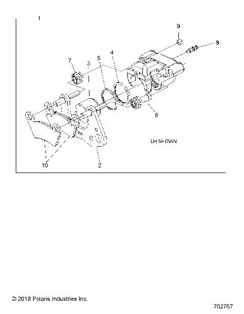 BRAKES, CALIPER, FRONT - R21RM250A1 (702767)
