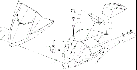 WINDSHIELD AND INSTRUMENTS ASSEMBLIES [109445]