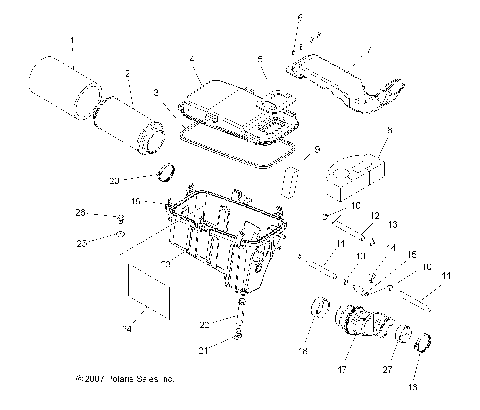 ENGINE, AIR INTAKE SYSTEM - A09DN50EA (49ATVAIRINTAKE08SPTRG500Q)