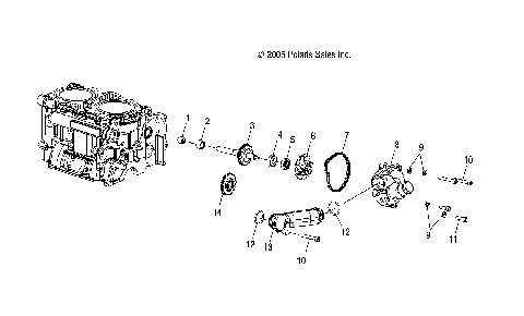 ENGINE, WATER PUMP - S12PP7FSL (4997479747D10)