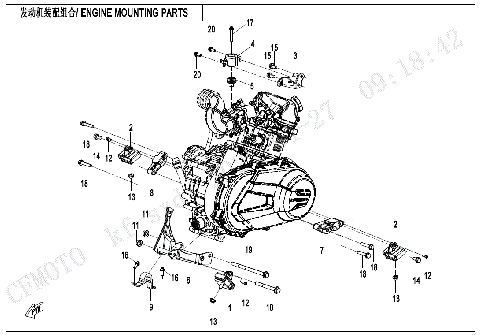 ENGINE MOUNTING PARTS