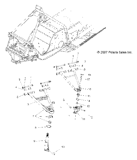 SUSPENSION, FRONT - S09MX6FE (49SNOWSUSPFRT09600RR)