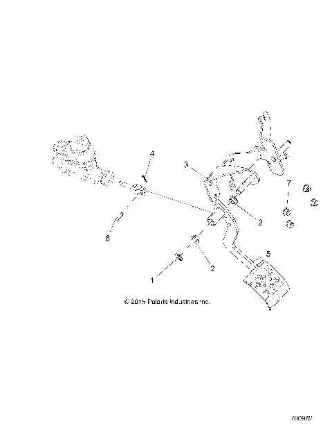 BRAKES, PEDAL and MASTER CYLINDER MOUNTING - R16RTED1F1 (700982)