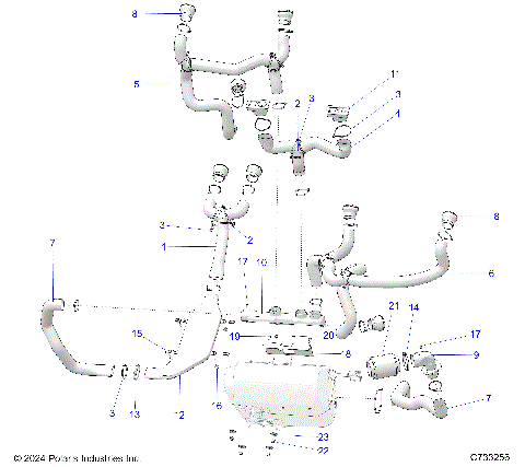 BODY, HVAC DUCTING - R25RSY99AF/BF/AK/BK/AS/BS/AL/BL/AP/BP/A9/B9 (C733256)