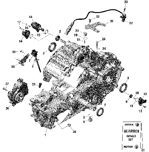 01- Rotax - Gear Box And Components -  804