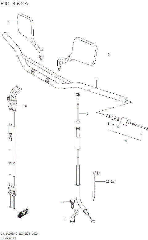 HANDLEBAR (DR-Z400S)
