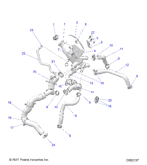 ENGINE, COOLING SYSTEM - S24TKL8RS (C602137)