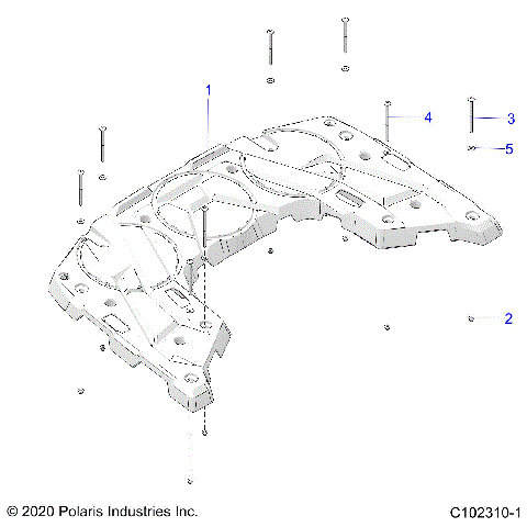 BODY, REAR RACK - A24SEE57A1/A3/A6/A9/B1/B3/B6/B9 (C102310-1)