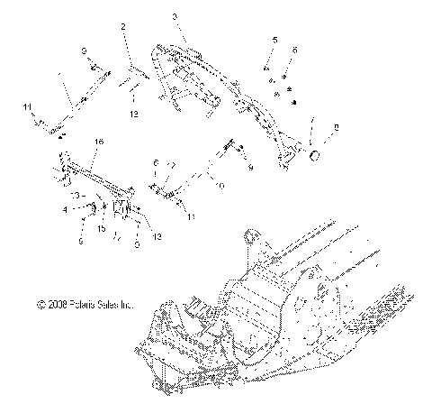 CHASSIS, FRONT - S09PK6KS/KE/PM6KS/KE (49SNOWCHASSISFRT09600RMK)