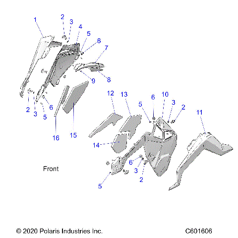 BODY, SIDE PANELS AND TRIM - S21TDV8RS/8RE ALL OPTIONS (C601606)