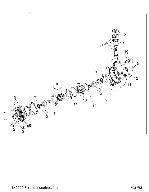 DRIVE TRAIN, FRONT GEARCASE - R21TAE99FA/SFA/SCA/SCK/EA/EK (702782)