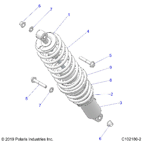 SUSPENSION, REAR SHOCK MOUNTING - A26SLE95FJ/CJ/EJ (C102180-2)