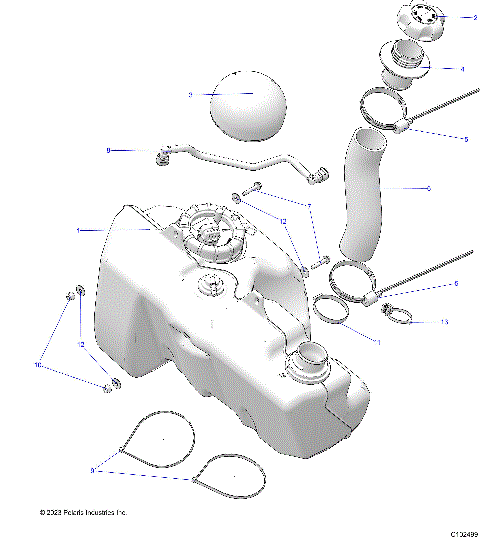 BODY, FUEL TANK - A21SGE95FK/S95CK/S95FK/EK (C102499)