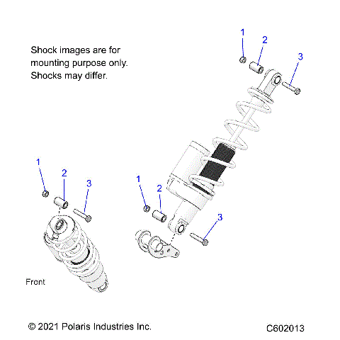 SUSPENSION, SHOCK MOUNTING, REAR SUSP. - S23TLG8RS/8RE  (C602013)