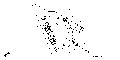 REAR SHOCK ABSORBER