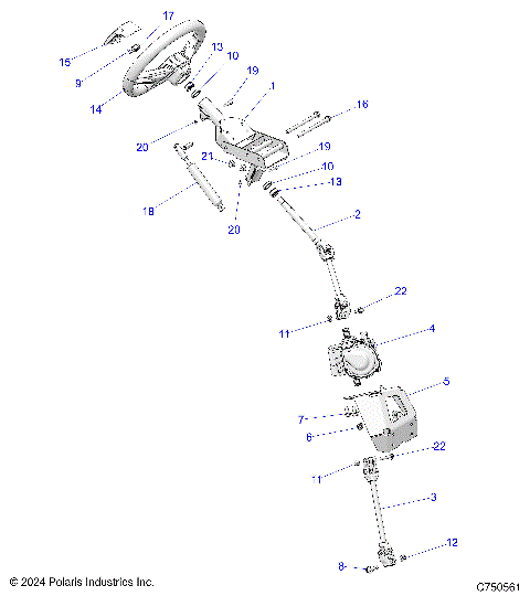 STEERING, STEERING ASM. - Z25NMB99A4/B4 (C750561)