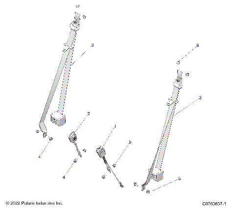 BODY, SEAT BELT MOUNTING - G23GAB99CG/FG (C0703637-1)