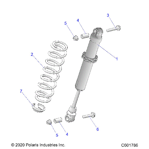 SUSPENSION, SHOCK, IFS - S24CED5TSL/TSU (C601786)