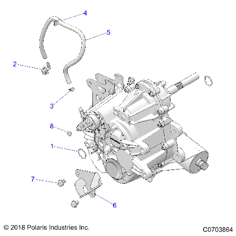 DRIVE TRAIN, MAIN GEARCASE, MOUNTING - D22P4EP99A4/B4/F99A4 (C0703864)