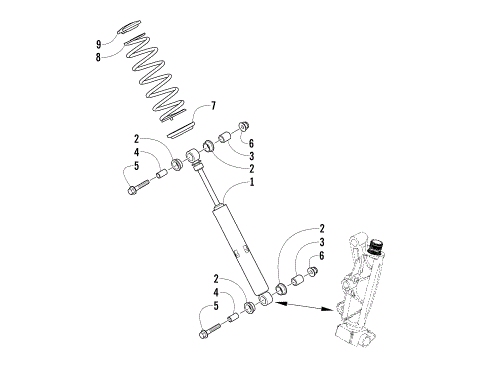 FRONT SUSPENSION SHOCK ABSORBER ASSEMBLY