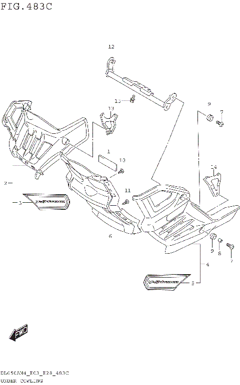 UNDER COWLING (DL650XAM4 E33)