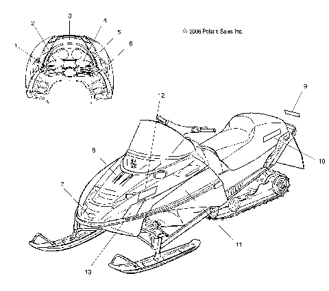 BODY, DECALS - S08ND5BS (49SNOWDECAL08340)