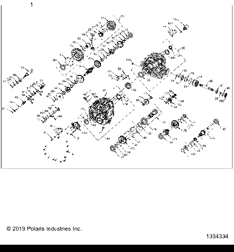 DRIVE TRAIN, MAIN GEARCASE INTERNALS - D22P4ED4B4/FD4B4 (1334334)