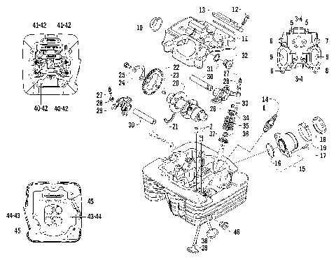 CYLINDER HEAD AND CAMSHAFT/VALVE ASSEMBLY [96214]