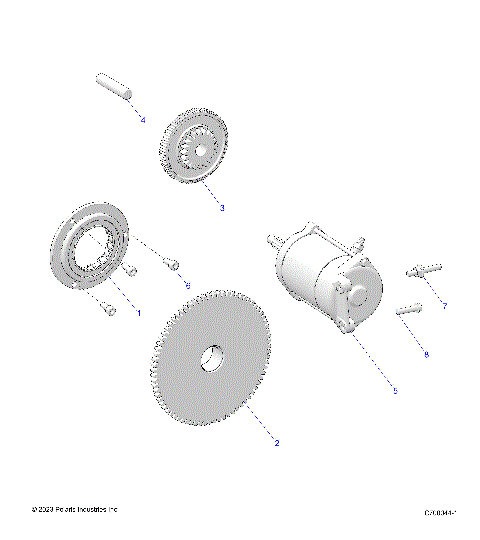 ENGINE, STARTER - R25RSF99AY/AL (C700044-1)