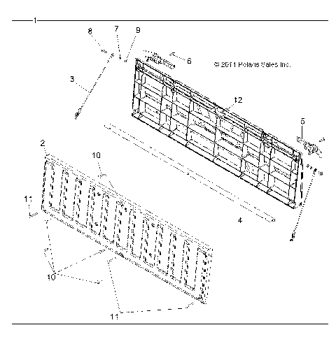 BODY, TAILGATE ASM. - R15RMAEGJ/GC/EJ (49RGRTAILGATE12LSV)