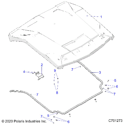ACCESSORY, ROOF - G21GXH99AL/BL (C701273)